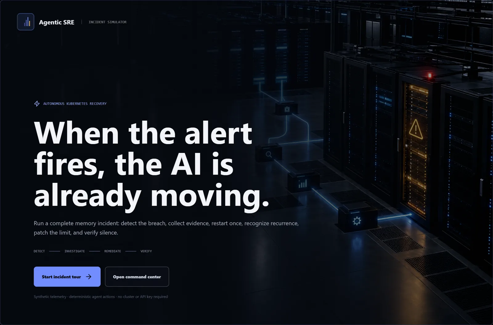 Agentic SRE Pipeline live demo